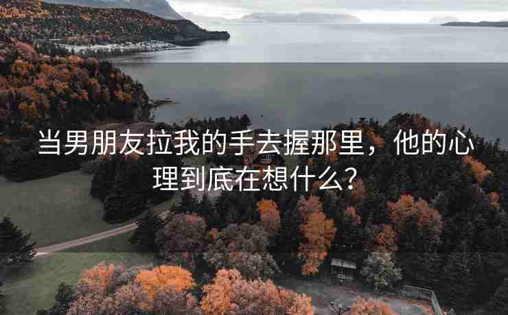 当男朋友拉我的手去握那里，他的心理到底在想什么？