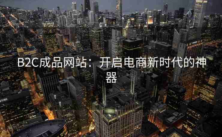B2C成品网站：开启电商新时代的神器