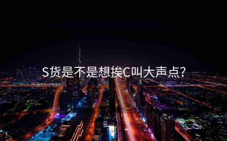 S货是不是想挨C叫大声点？