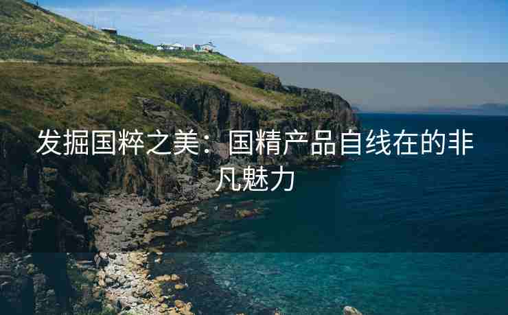 发掘国粹之美：国精产品自线在的非凡魅力